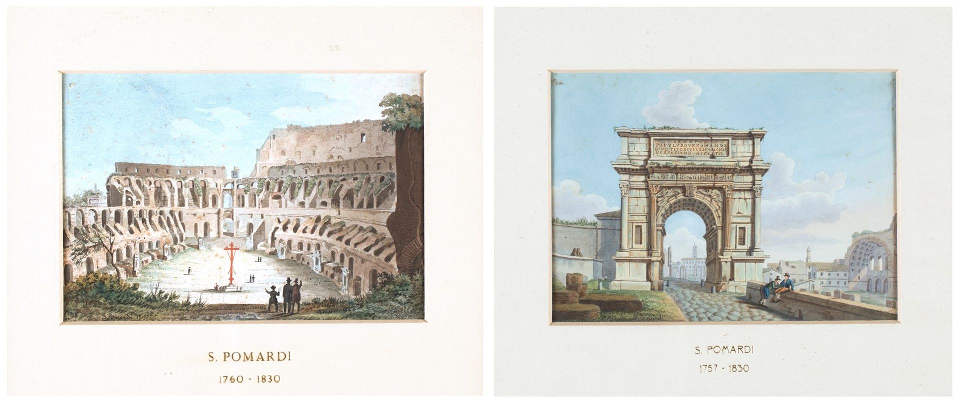 Simone Pomardi a) Internal view of the Flavian amphitheater b) The Arch of Titus&hellip;