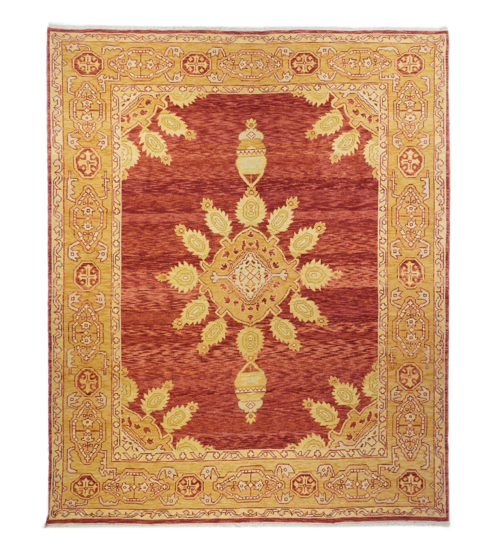 Null 土耳其乌沙克地毯，8' x 10" ( 2.44 x 3.05 M )