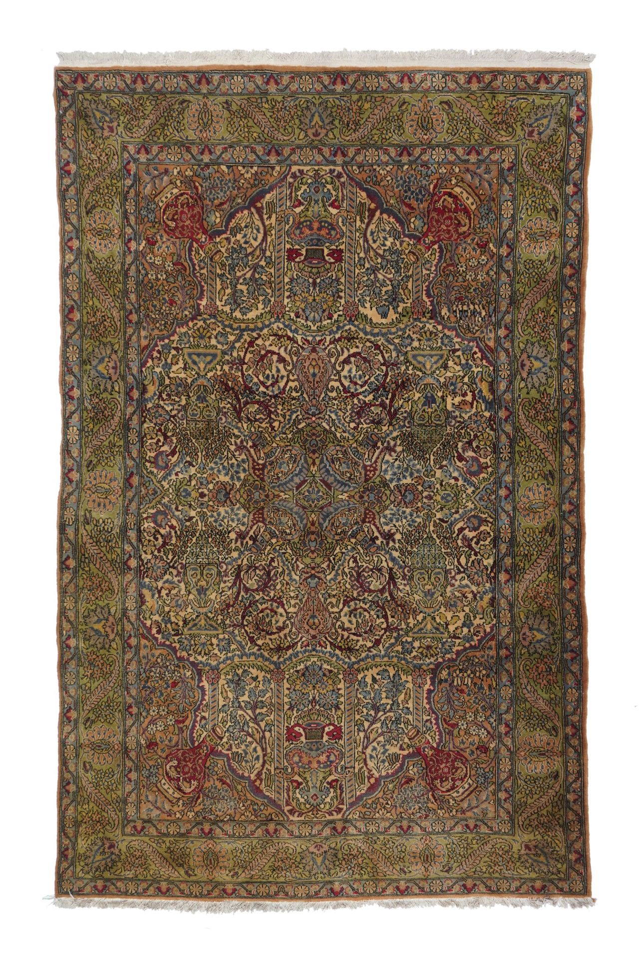 Null 复古大不里士地毯，5'1" x 8'5" ( 1.55 x 2.57 M )
