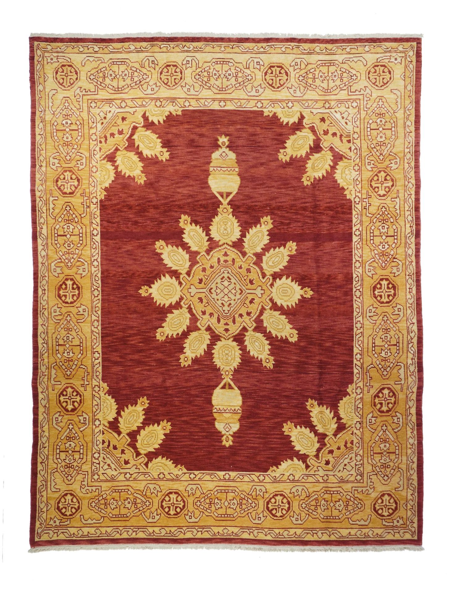 Null 土耳其乌沙克地毯，8' x 10' ( 2.44 x 3.05 M )