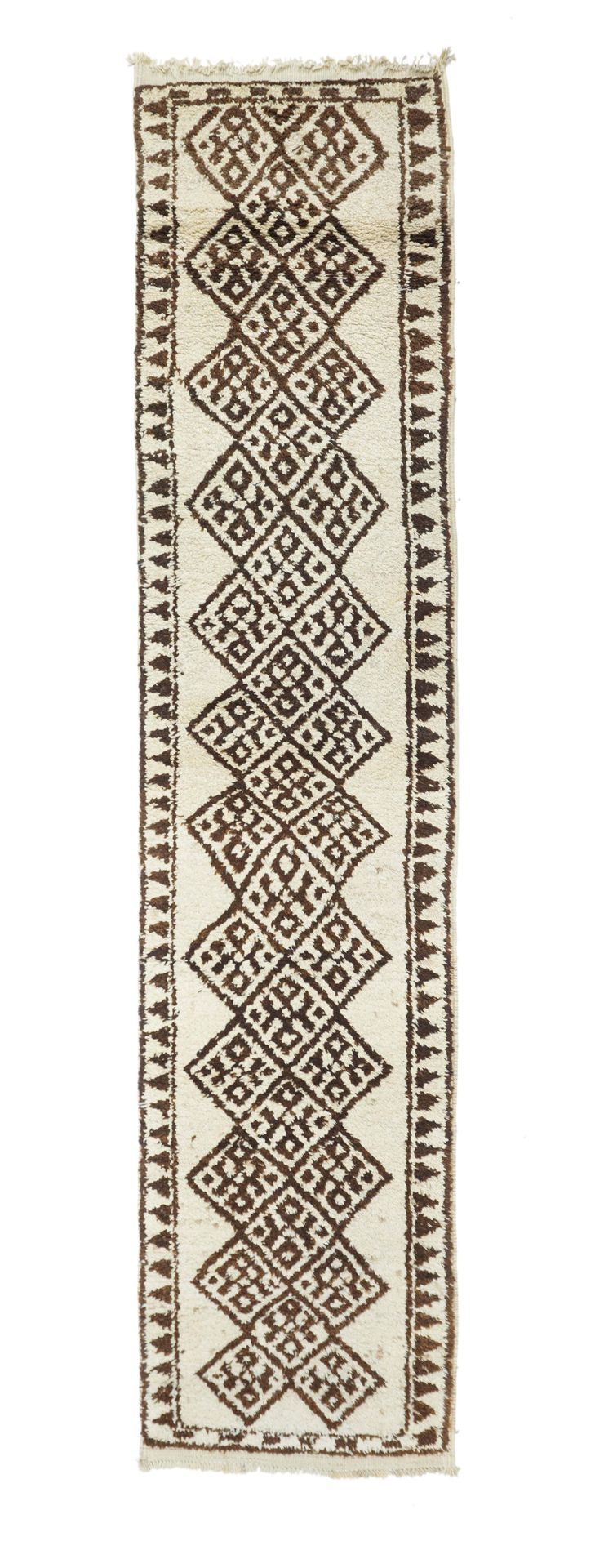 Null Marokkanischer Teppich, 2'8" x 11'10" ( 0.81 x 3.61 M )