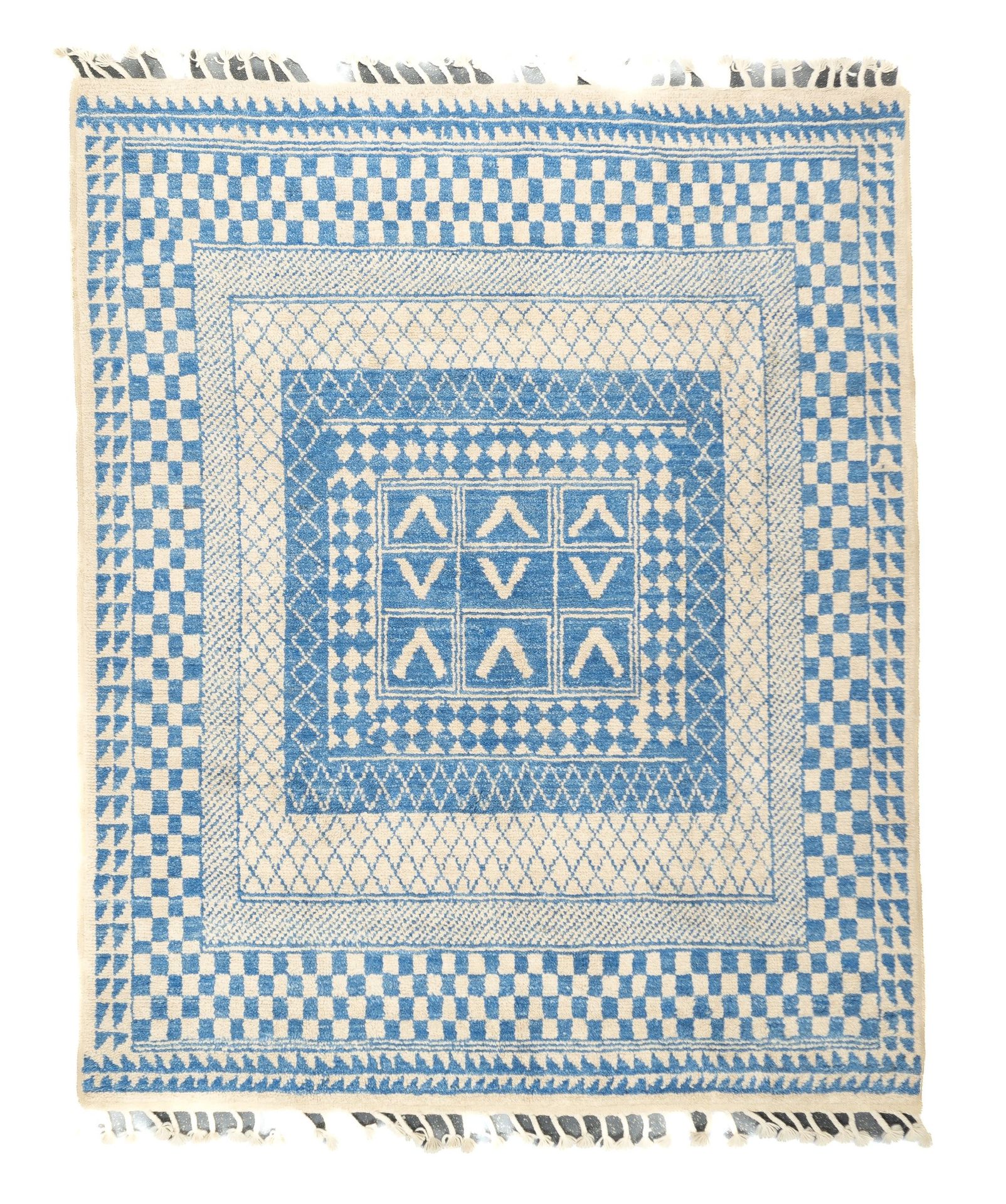 Null Vintage Marokkanischer Teppich, 6'10" x 8'4" ( 2.08 x 2.54 M )