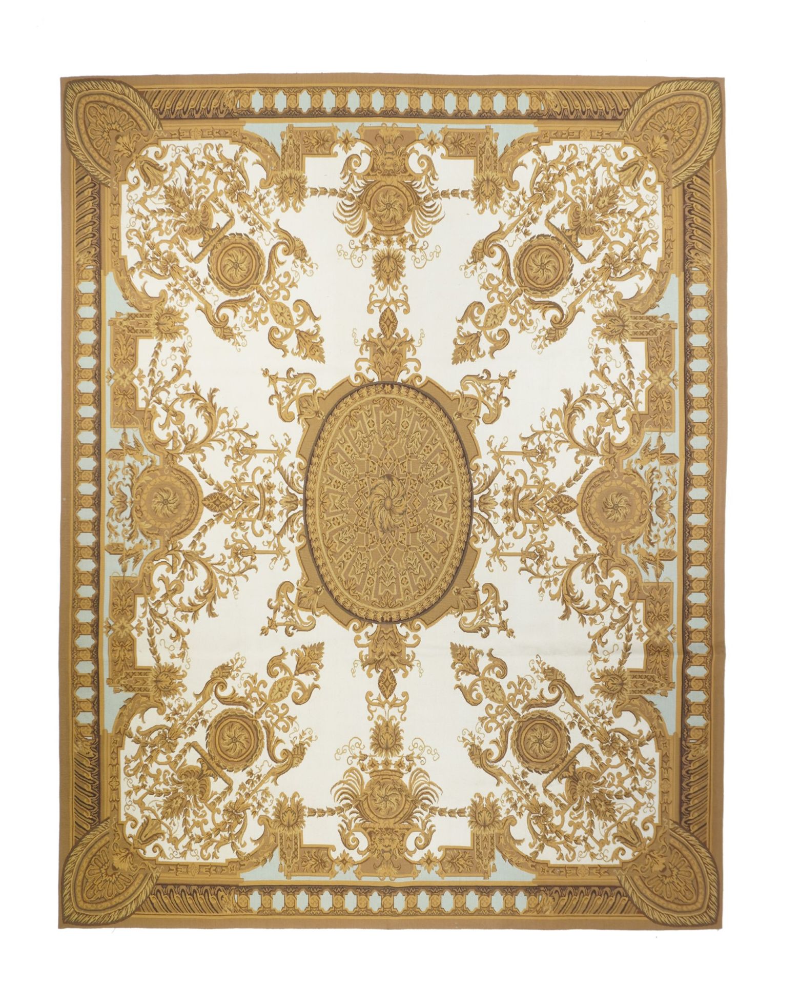 Null Tappeto Aubusson, 7'11" x 10' ( 2,41 x 3,05 M )