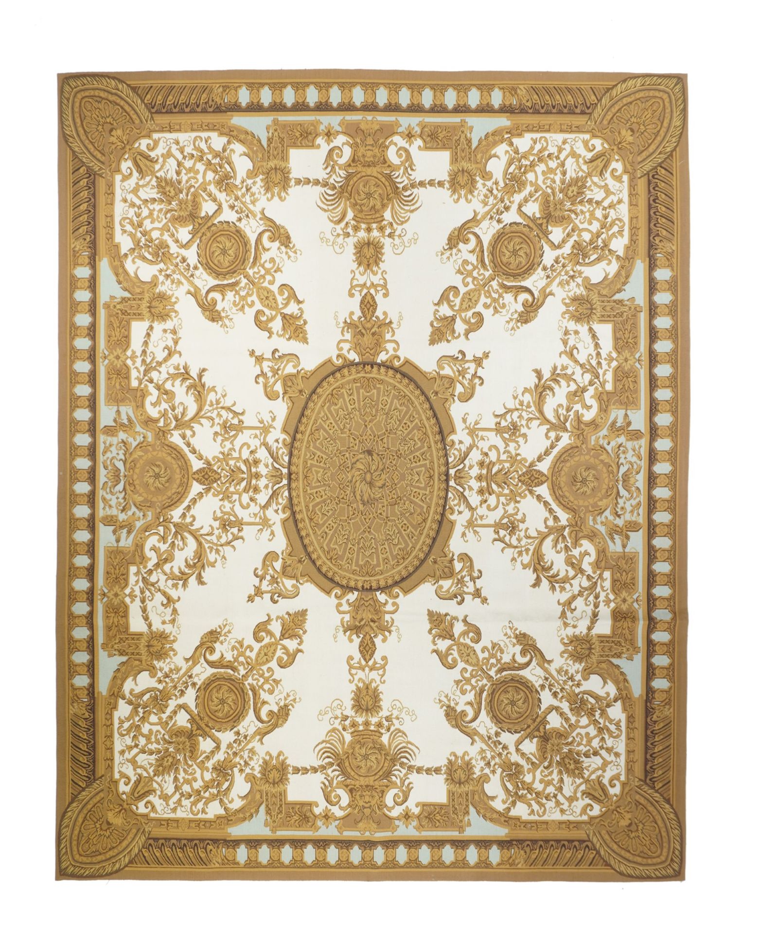 Null Aubusson Rug, 7'11" x 10' ( 2.41 x 3.05 M )