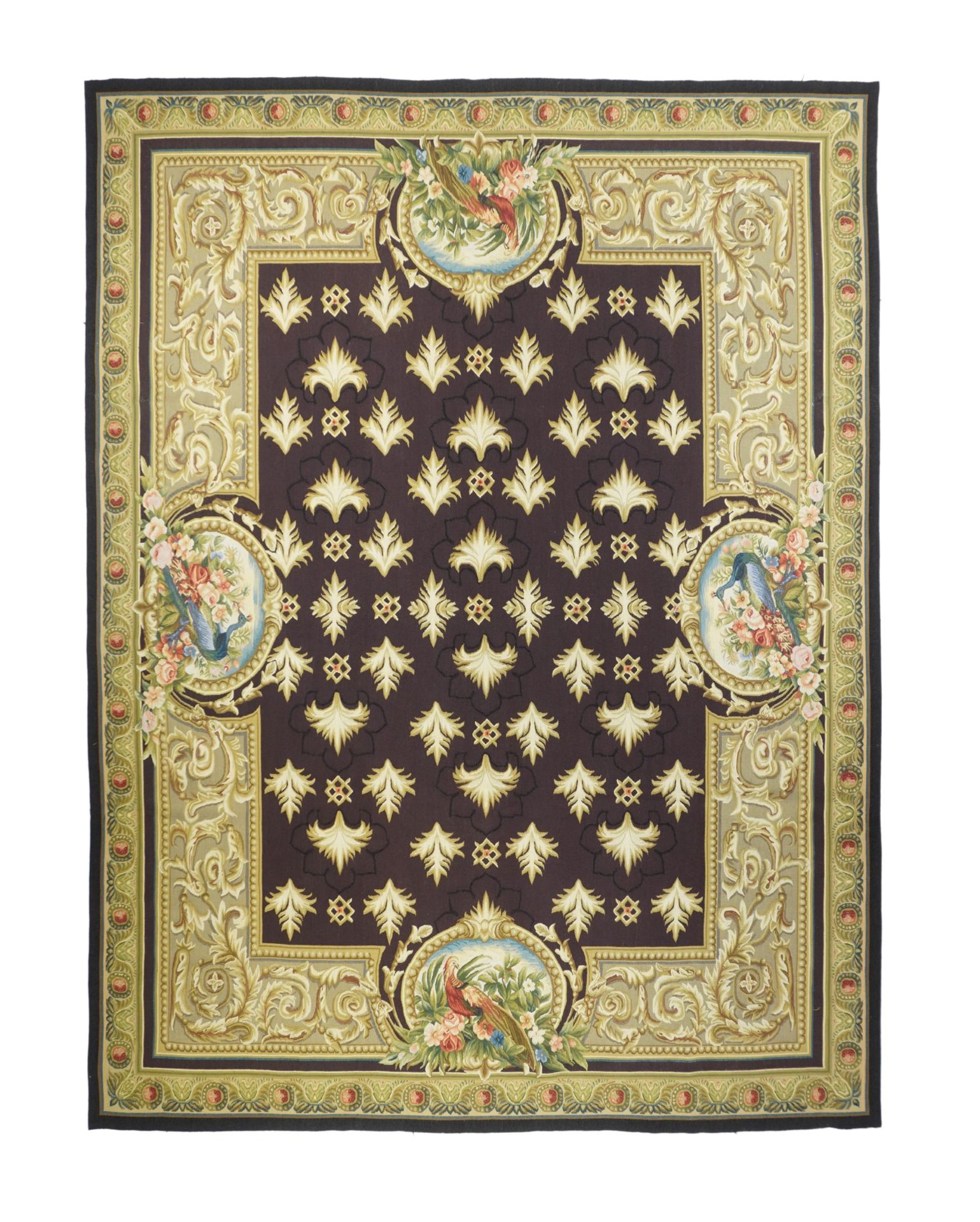 Null Tappeto Aubusson, 7'11" x 10'3" (2,41 x 3,12 M)