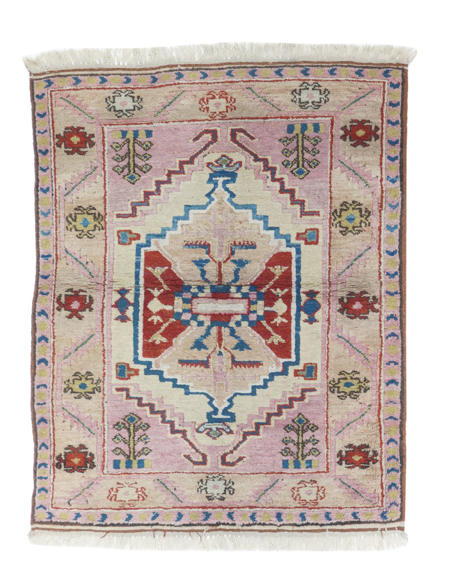 Null 土耳其地毯，3'11'' x 4'10'' ( 1.19 x 1.47 M )