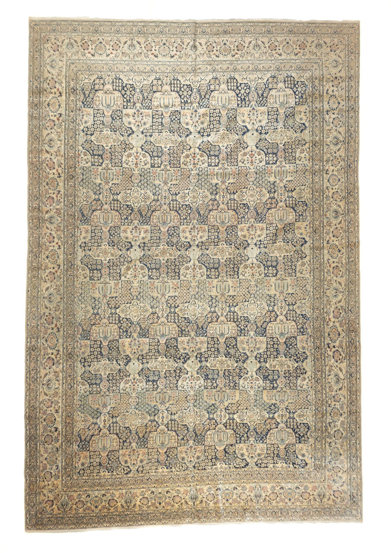 Null Tappeto Naeen vintage, 10'10" x 16'5" (3,30 x 5,00 M)