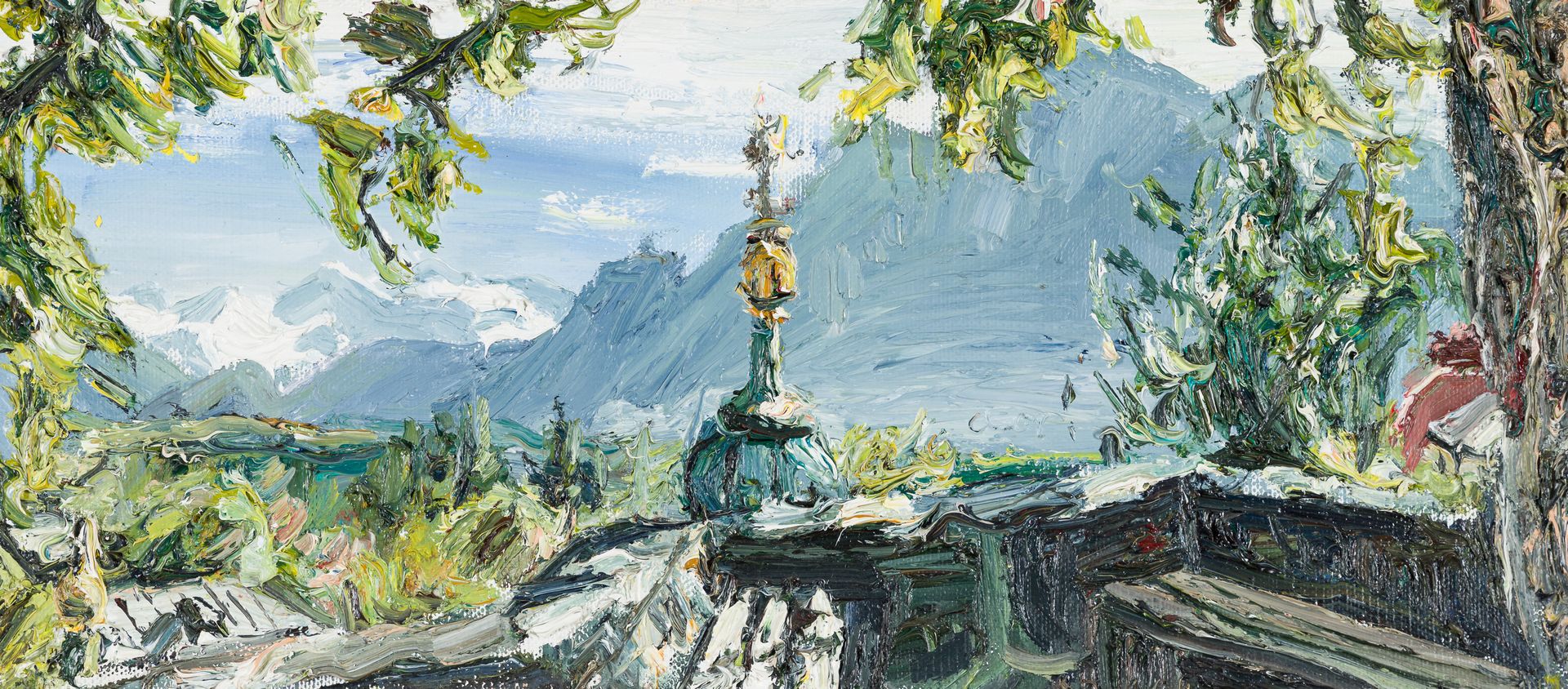 Lehmpfuhl, Christopher View over Salzburg
Oil on canvas

25 x 54,5 cm
framed
The&hellip;