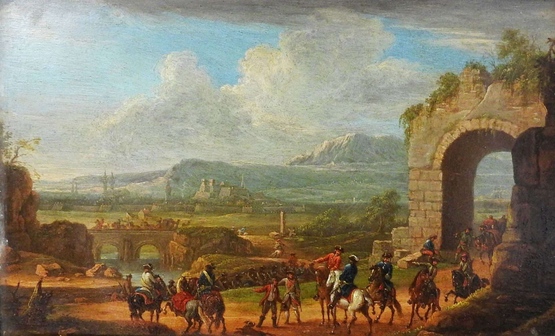 Karel Breydel, 1678 Antwerpen – 1733 ebenda Oil/copper. In the foreground severa&hellip;