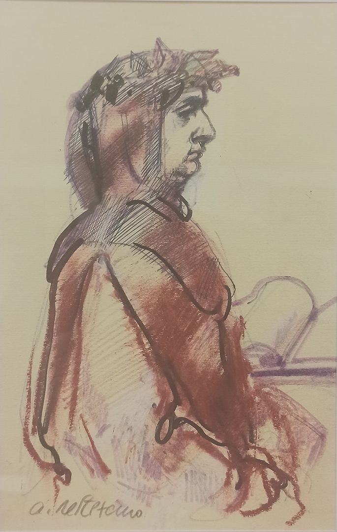 De Stefano Armando (Napoli 1926 - 2021) Petrarca en su estudio de Arquà
técnica &hellip;