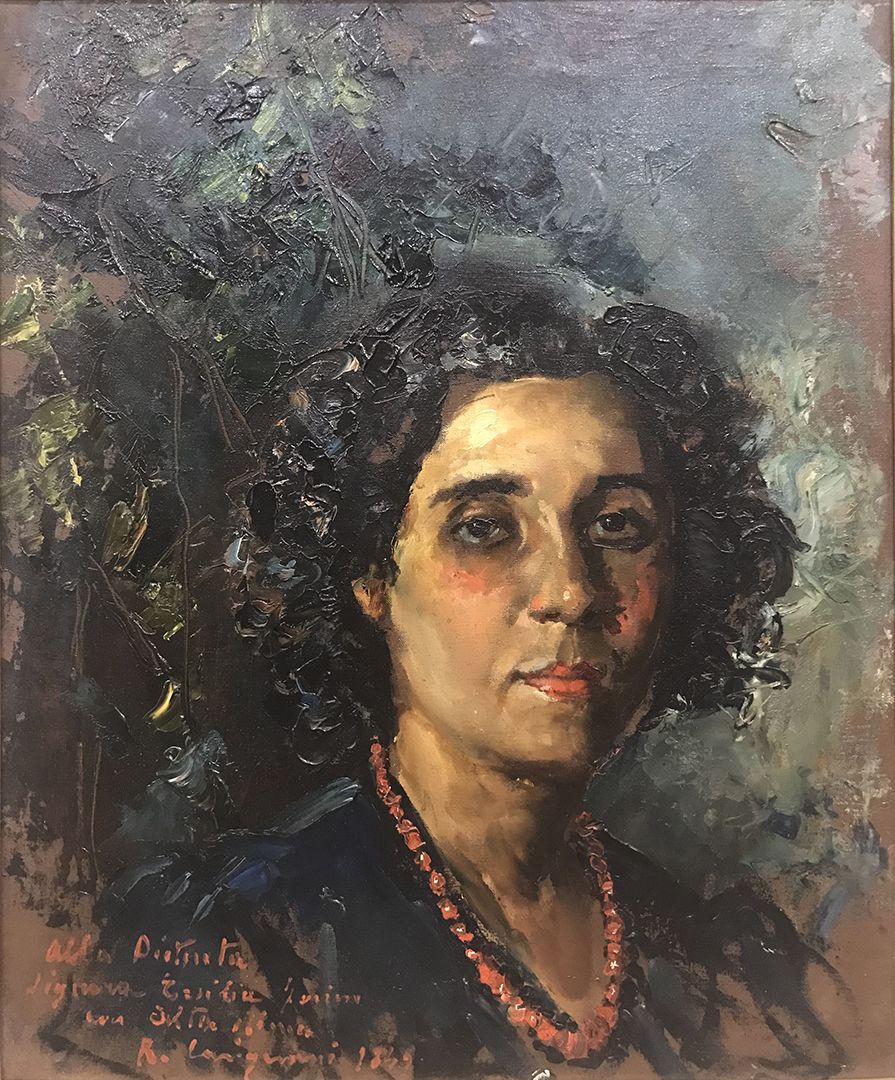 Carignani Roberto (Napoli 1894 - 1975) Weibliche Figur 1945
Öl auf Leinwand
Sign&hellip;