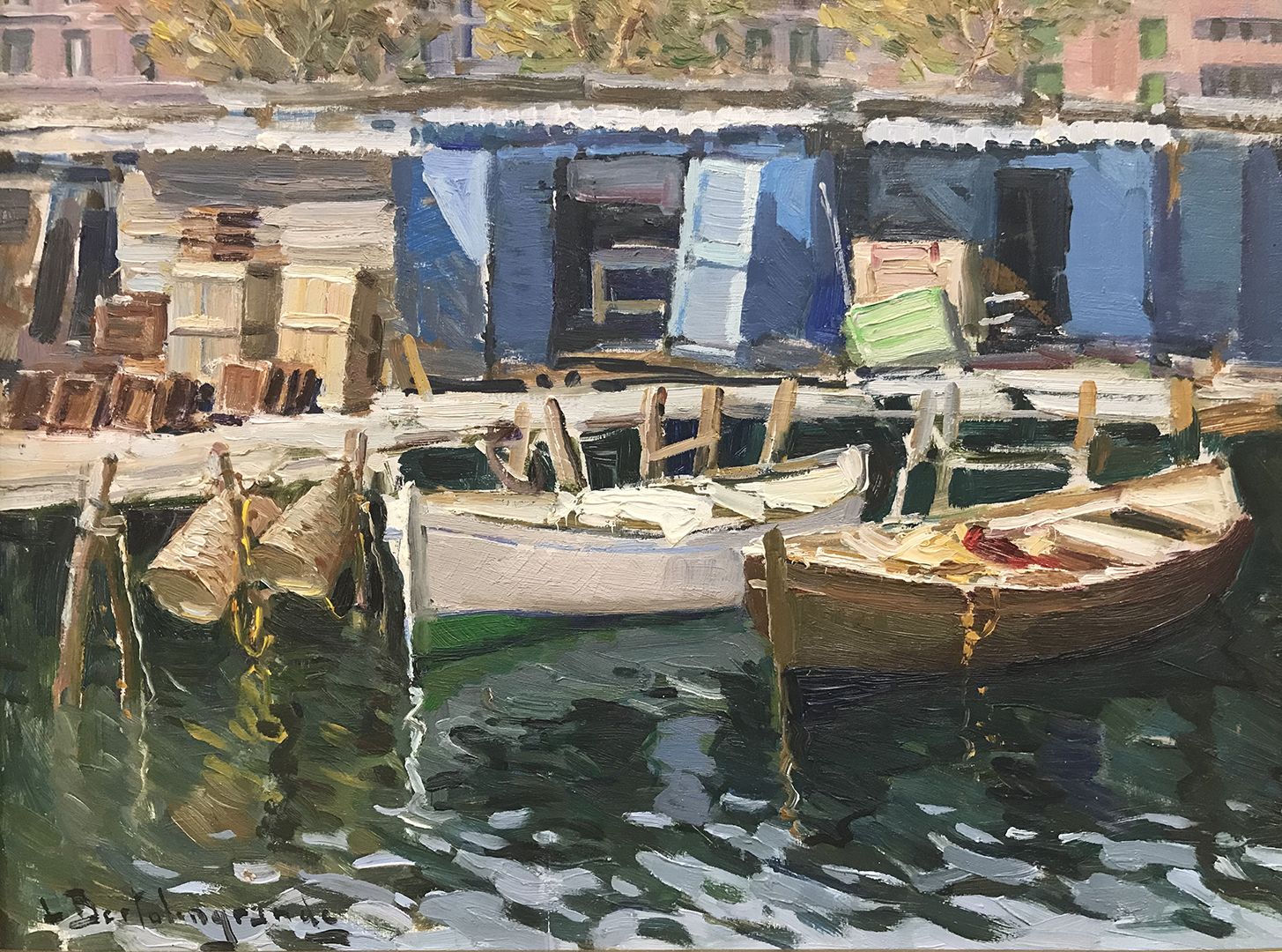 Bertolingrande Luigi (Napoli 1912 - 1965) 船只
板上油画
签名：左下方
尺寸：cm 30,5 x 40
