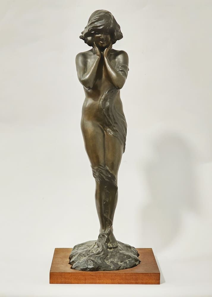 Pastorini (XIX-XX secolo) Sea breeze, bronze sculpture, signature: back bottom, &hellip;