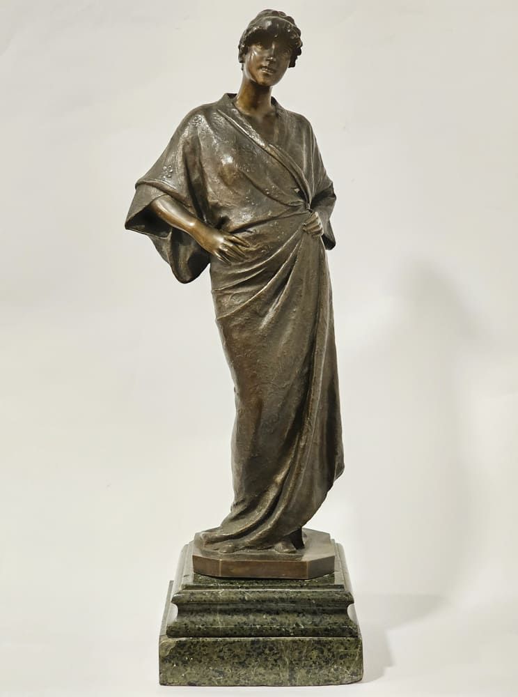 Amendola Giovanni Battista (Sarno, SA 1848 - Napoli 1887) A moment's rest, bronz&hellip;