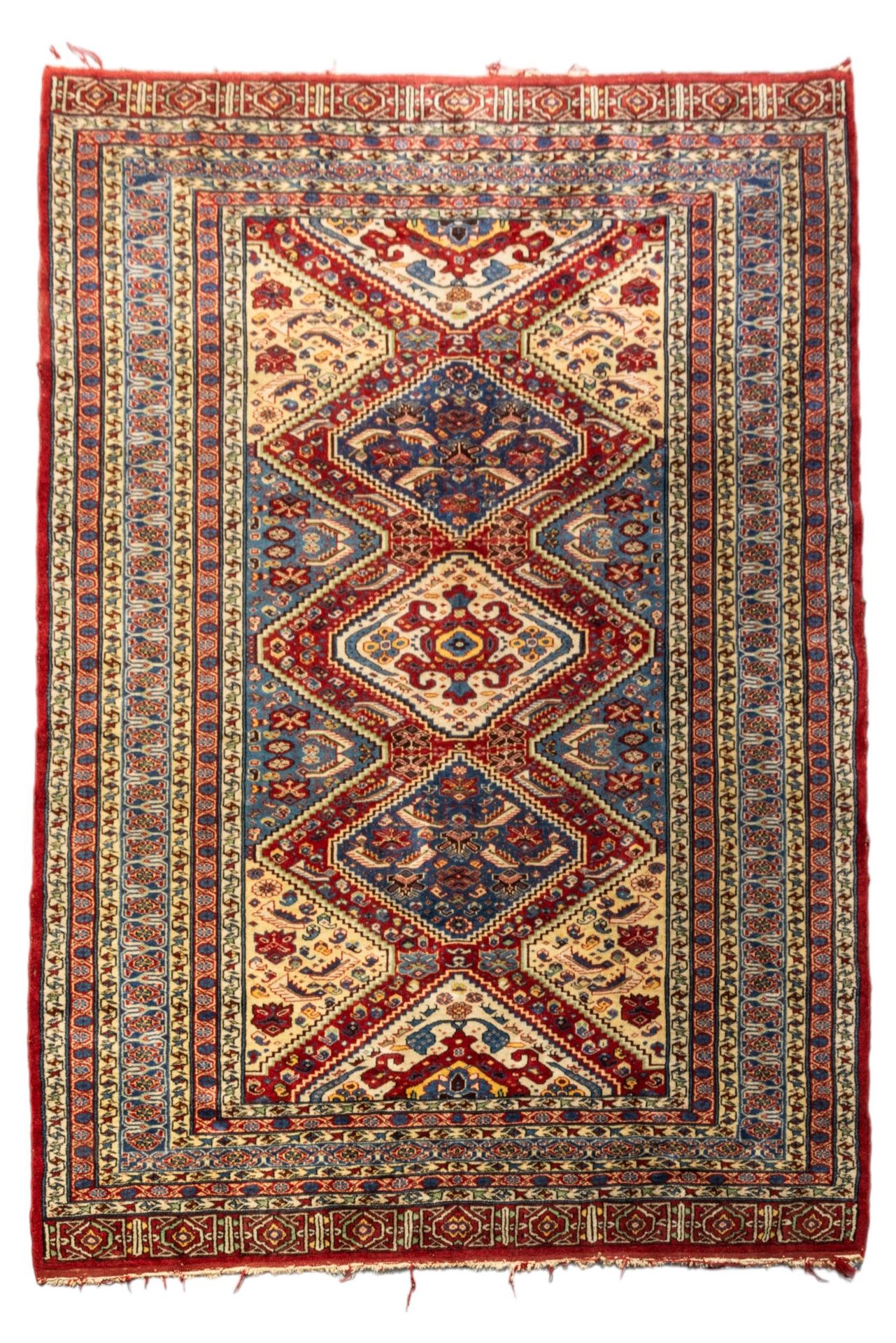 Null A HAND KNOTTED PERSIAN WOOL RUG, EARLY 20TH CENTURY, probably Bokhara (Paki&hellip;