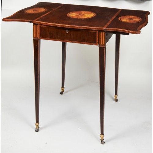 Null A GEORGE III MAHOGANY PEMBROKE TABLE CIRCA 1790 with crossbanded and line i&hellip;