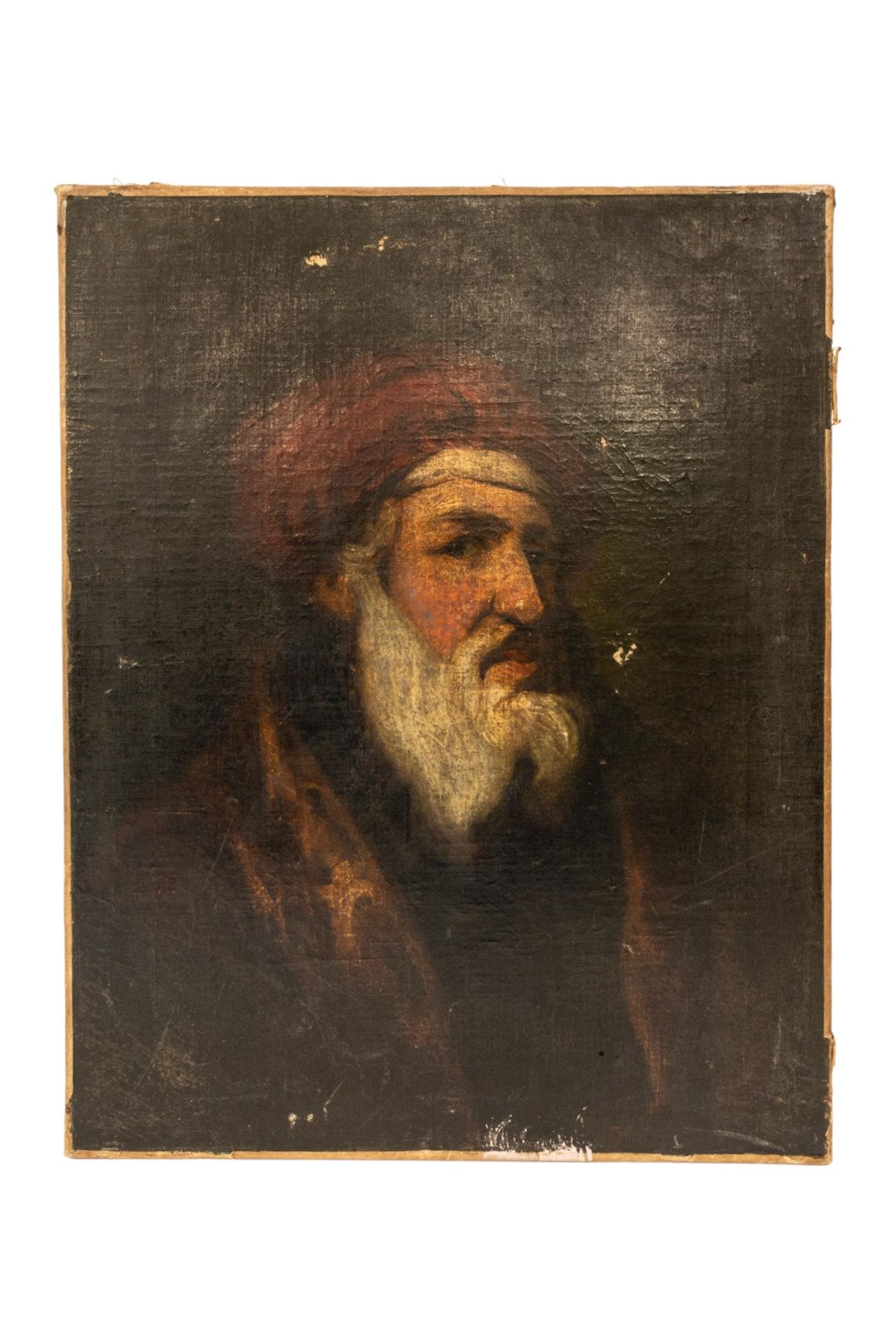 Null 荷兰画派（18/19 世纪）油画肖像，描绘一位留胡子的绅士，未署名 60 x 48 厘米