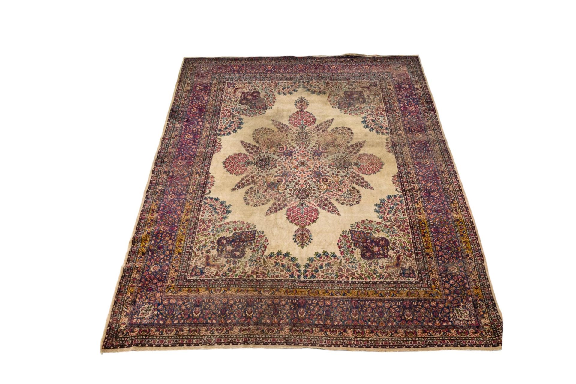 Null A HAND KNOTTED PERSIAN CITY RUG, EARLY 20TH CENTURY, PROBABLY KIRMAN, excep&hellip;