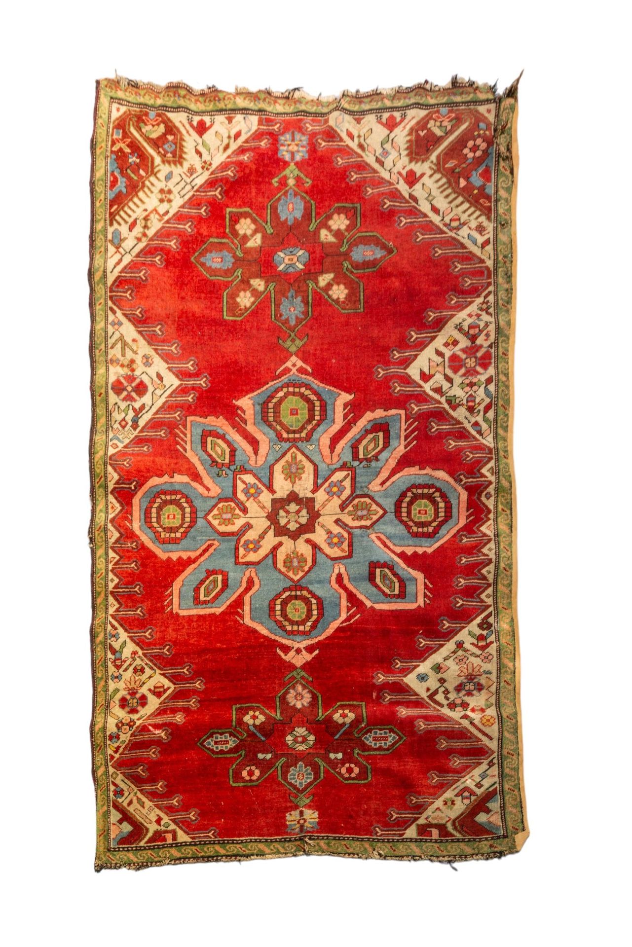 Null A HAND KNOTTED WOOL TURKISH RUG, LATE 19TH / EARLY 20TH CENTURY, probably T&hellip;