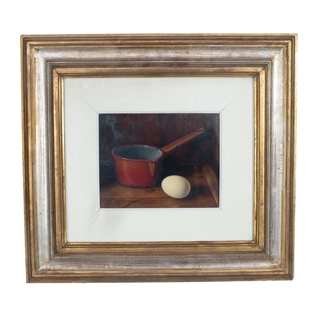 FRANCO BIGIAVI (Firenze 1928) Il pentolino rosso

1965

olio su tavola

cm 22x18&hellip;