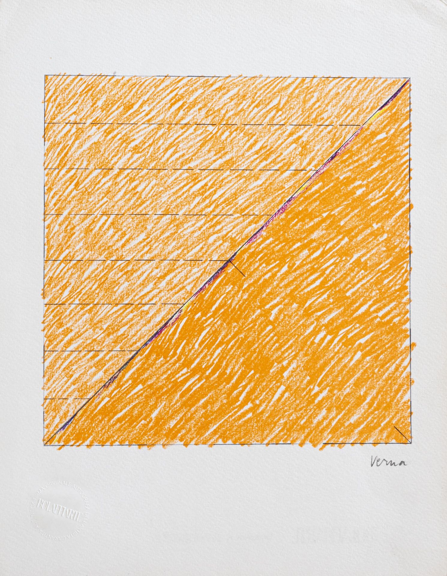 CLAUDIO VERNA (Guardiagrele 1937) Wax drawing made for n. 37 of Bolaffi Arte

ph&hellip;
