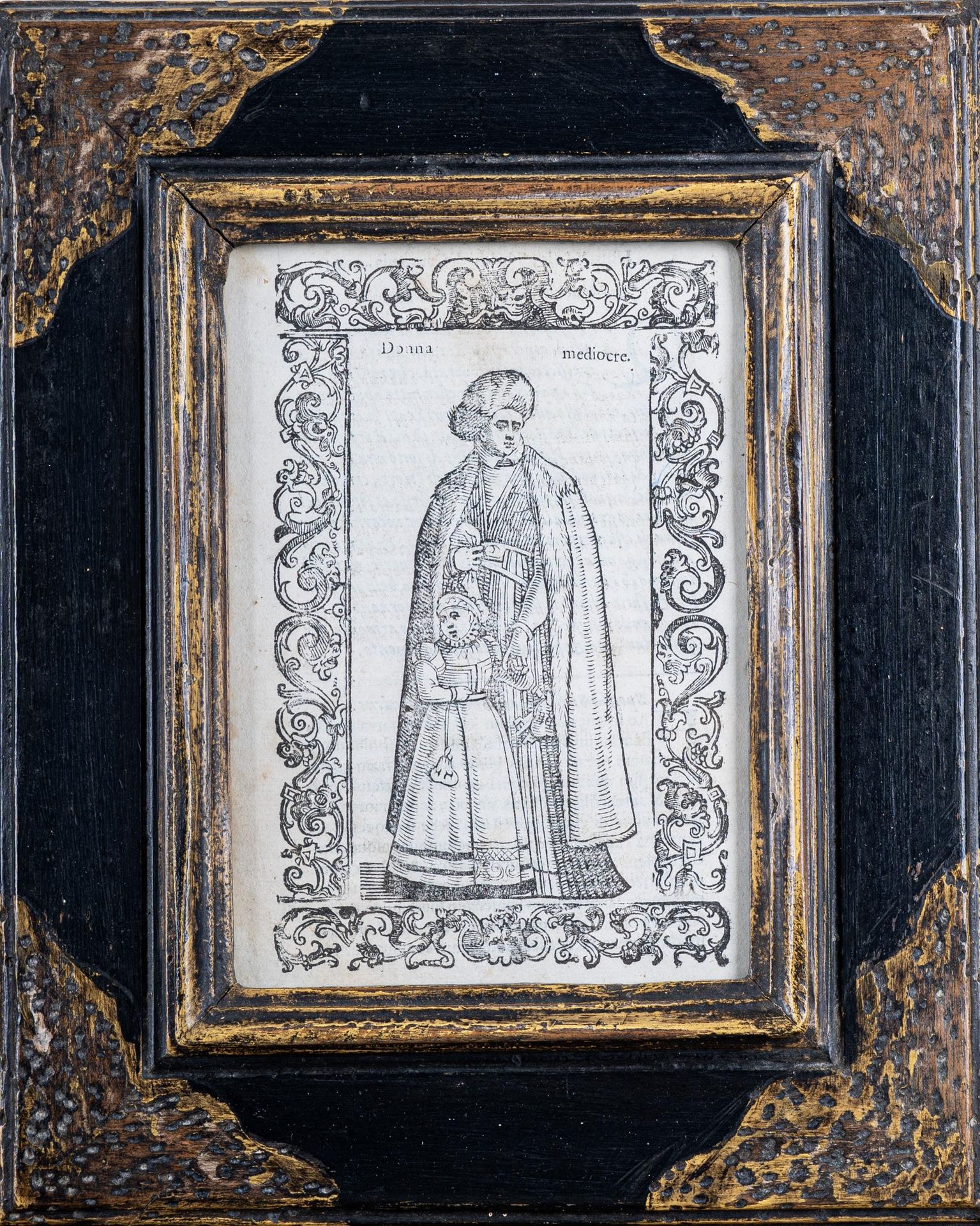 Null 一对带有古代服装模型的版画


1590


原生纸上的木刻，框架内


雕刻的部分15x10厘米





著名的提香的表弟，切萨雷-韦切利奥是一位&hellip;