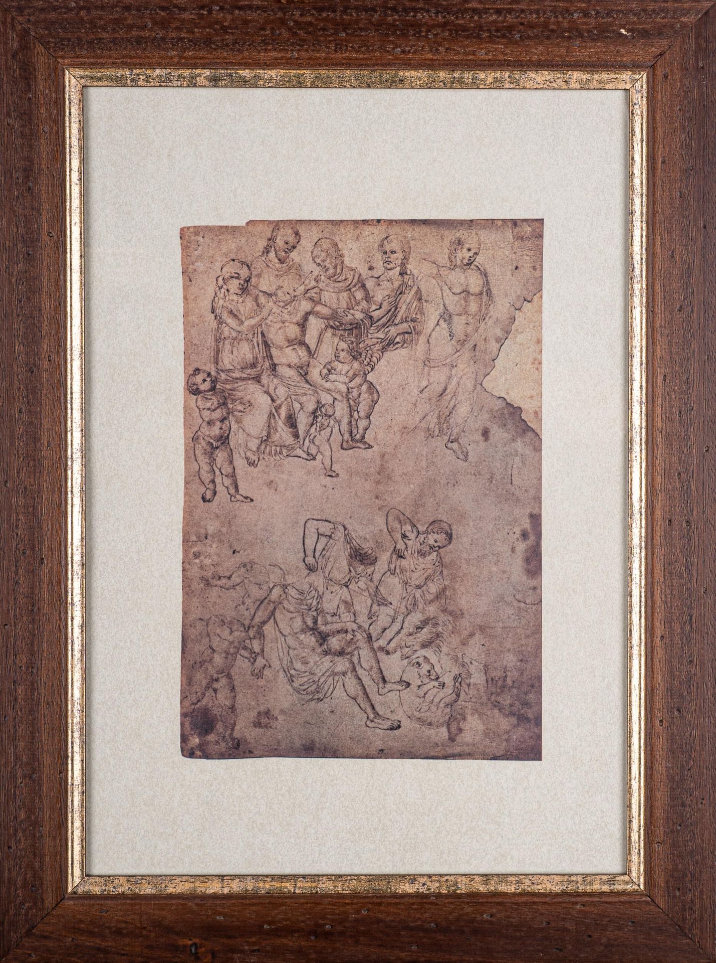 Null Ensemble de deux gravures religieuses 

début du 20e siècle 

cm 31x20, cm &hellip;