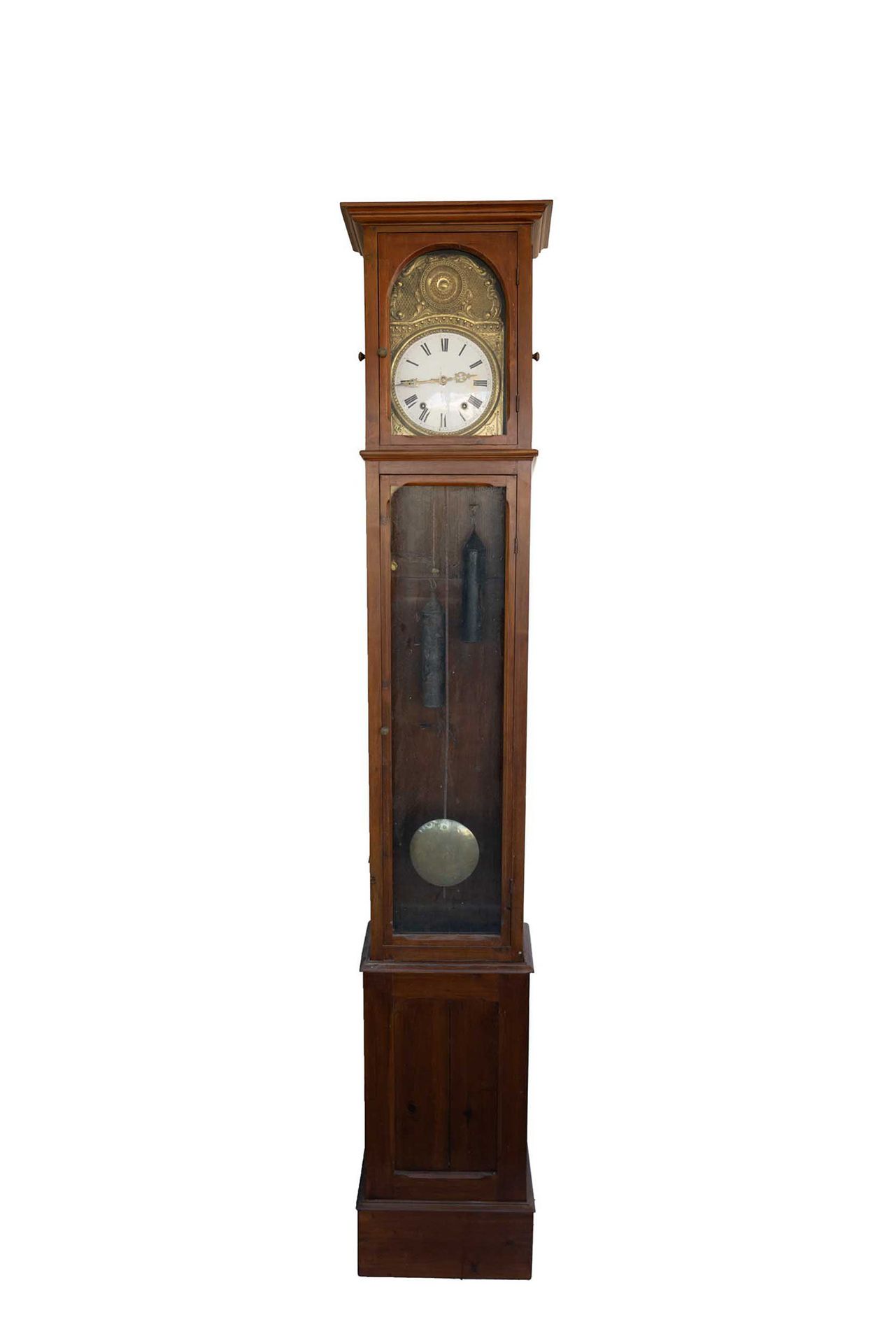 Null Reloj de columna de nogal 

mediados del siglo XIX 

240x35 cm