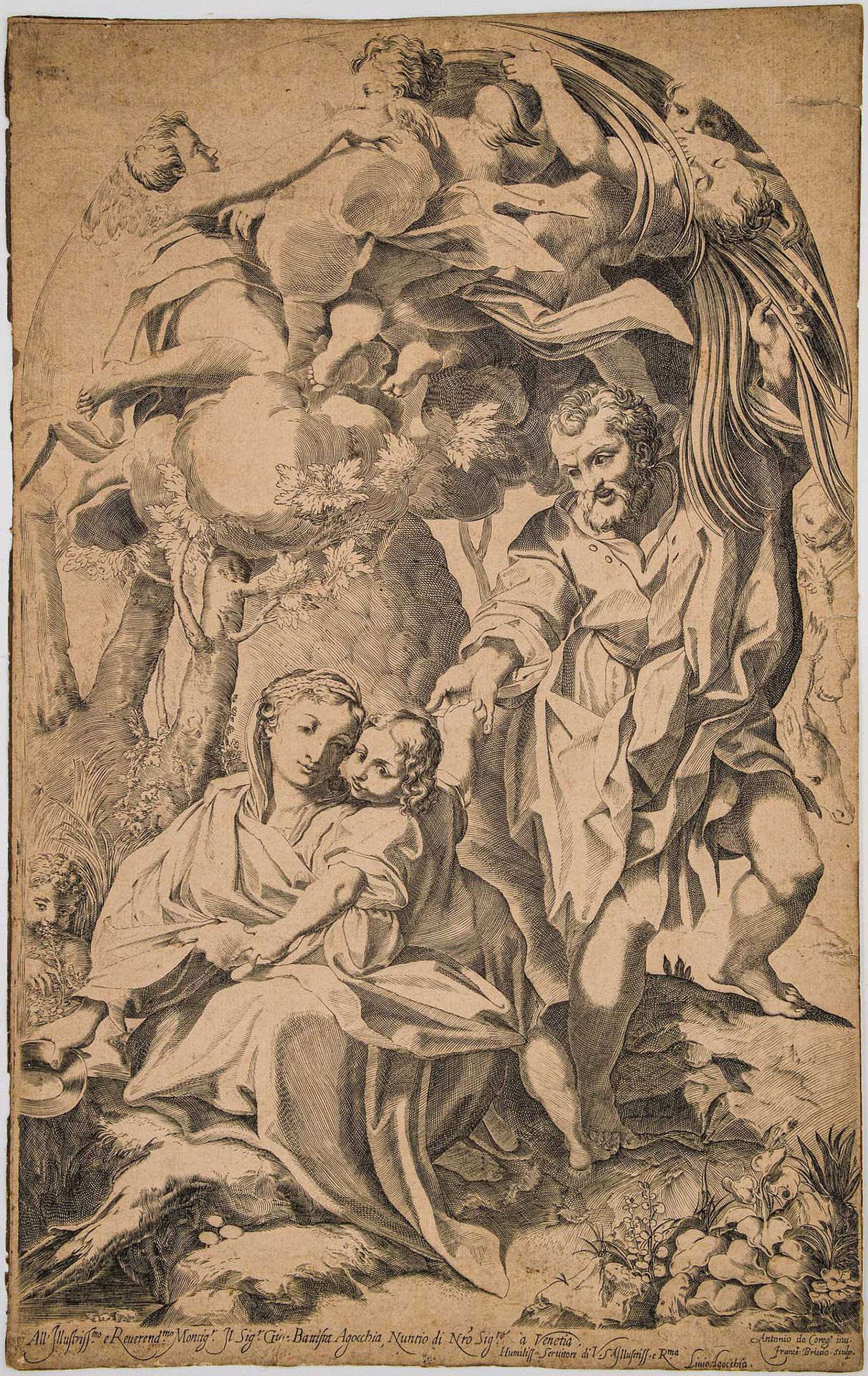 Null 弗朗西斯科-布里齐奥（博洛尼亚1574年-博洛尼亚1623年），《碗里的圣母》。

17世纪初

蚀刻在略微烧过的原生纸上，圈内有百合花水印

50x&hellip;