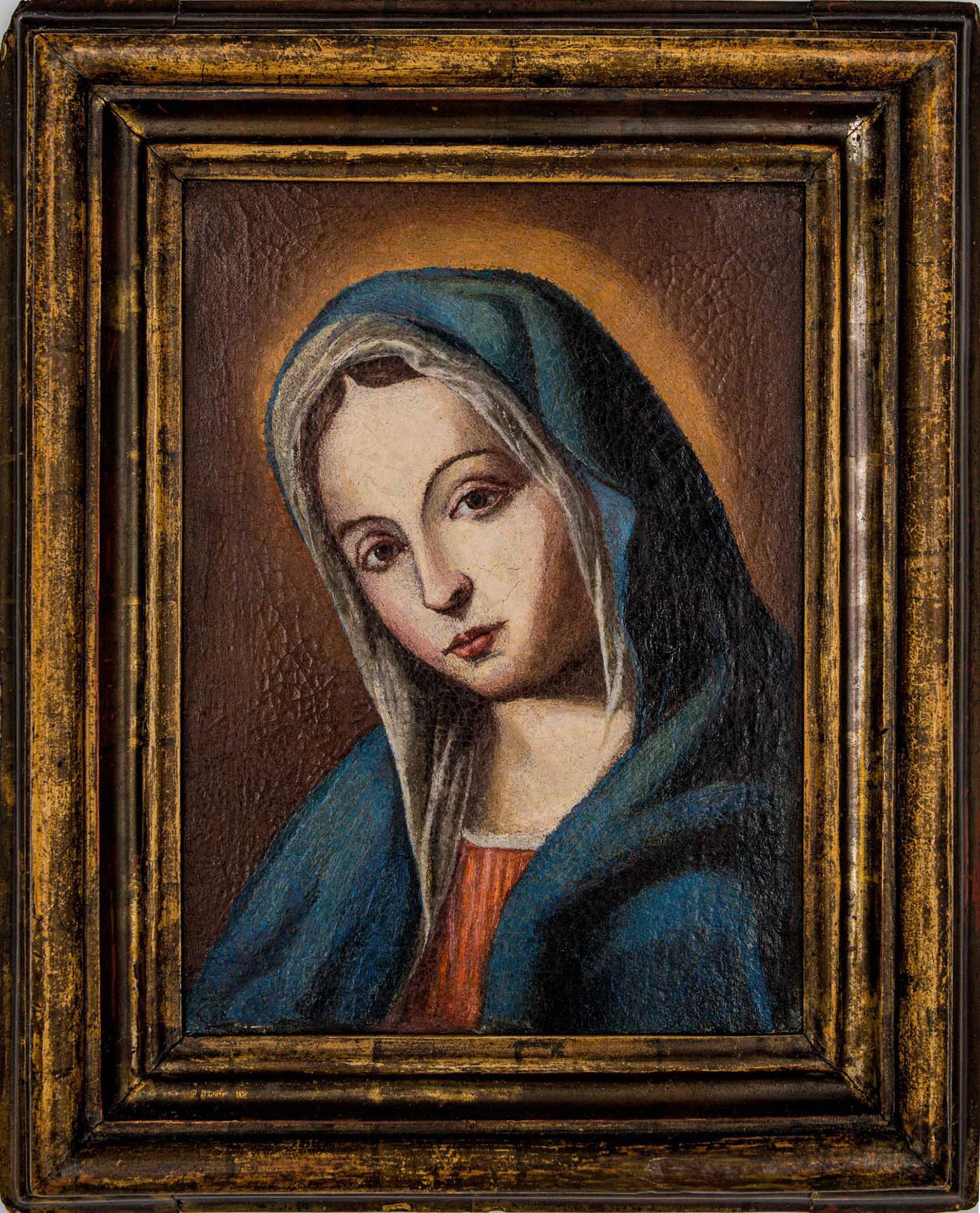 Null Marche school, Madonna 

17th century 

oil on canvas, within coeval frame &hellip;