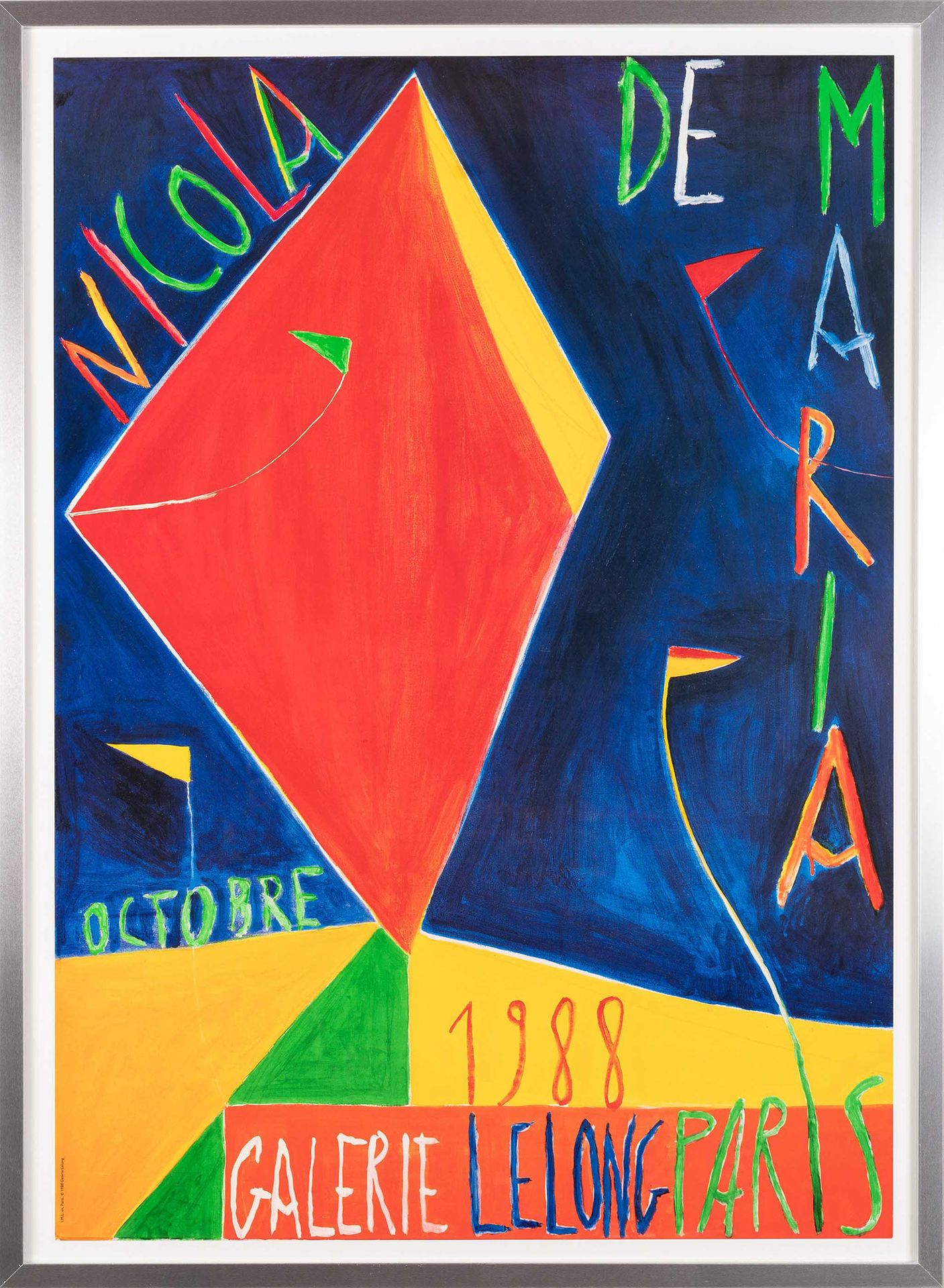 NICOLA DE MARIA Nicola De Maria (Foglianise 1954), Affiche pour la Galerie Lelon&hellip;