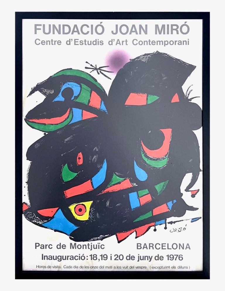 Joan Mirò, manifesto della mostra Fundació Joan Miró Joan Miró, affiche de l'exp&hellip;