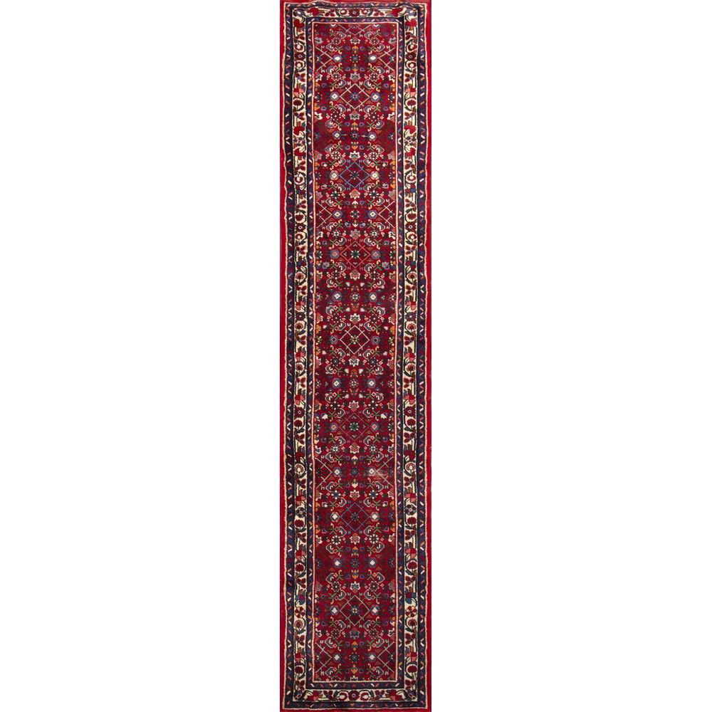 TAPPETO HOSSENABAD Hossenabad地毯

经线和纬线为棉，绒线为羊毛。波斯20世纪。



390 x 77厘米。