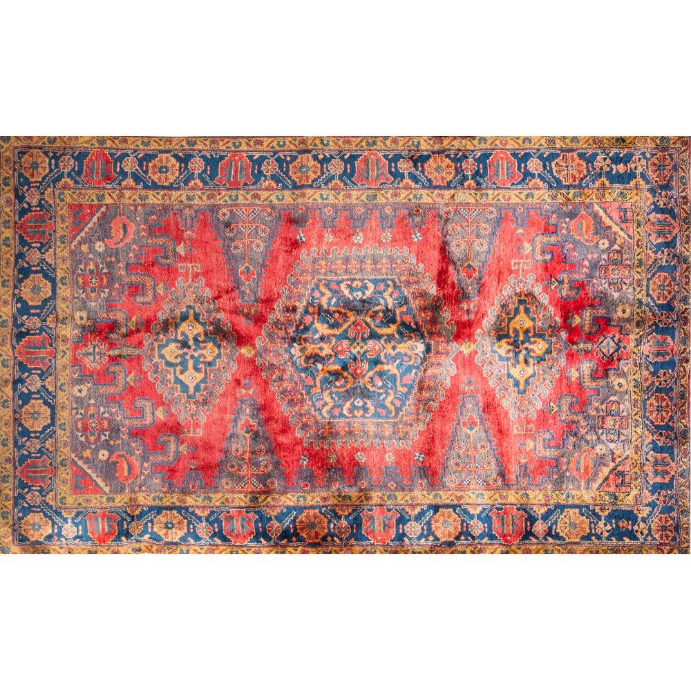 TAPPETO MASHAD MASHAD RUG 

Warp and weft in cotton, wool pile. Persia 20th cent&hellip;