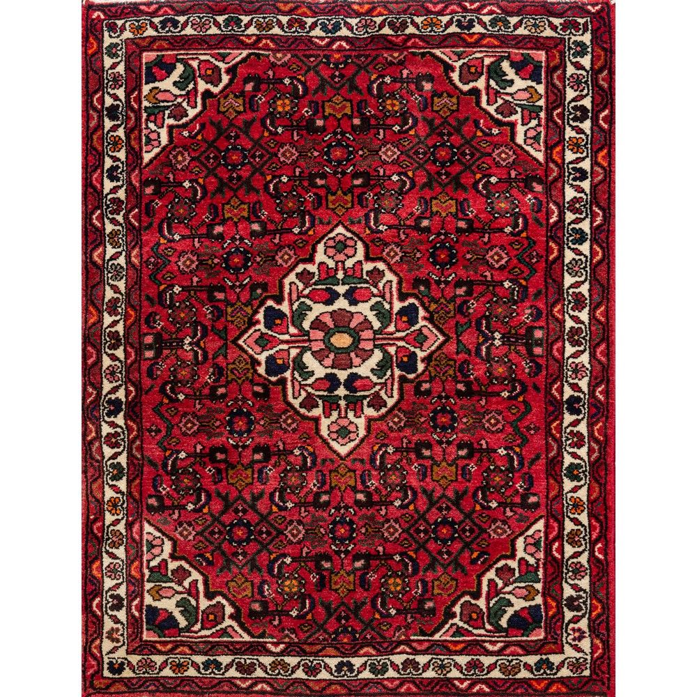 TAPPETO HOSSENABAD Hossenabad地毯

经线和纬线为棉，绒线为羊毛。波斯20世纪。



142 x 110厘米。