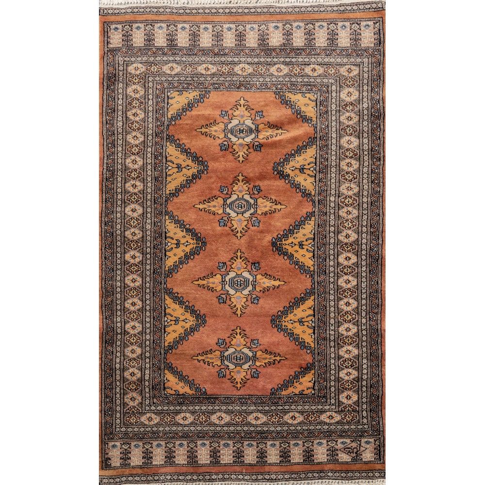 TRE TAPPETI KASHMIR THREE KASHMIR RUGS 

Warp and weft in cotton, pile in wool. &hellip;