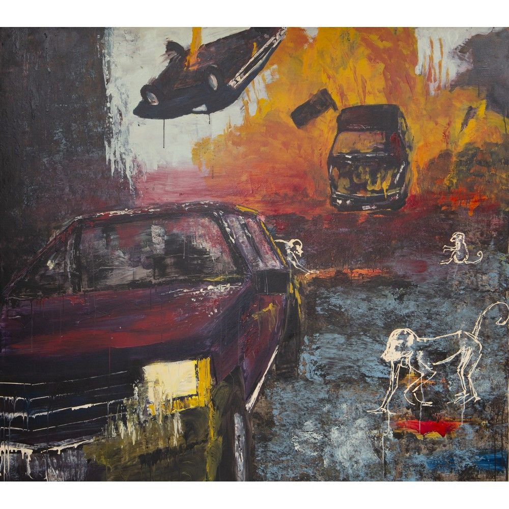 WILLIAM MARC ZANGHI, Automobili, Olio su tela 威廉-马克-赞吉（美国，1972年

汽车 - 2004

布面油画&hellip;