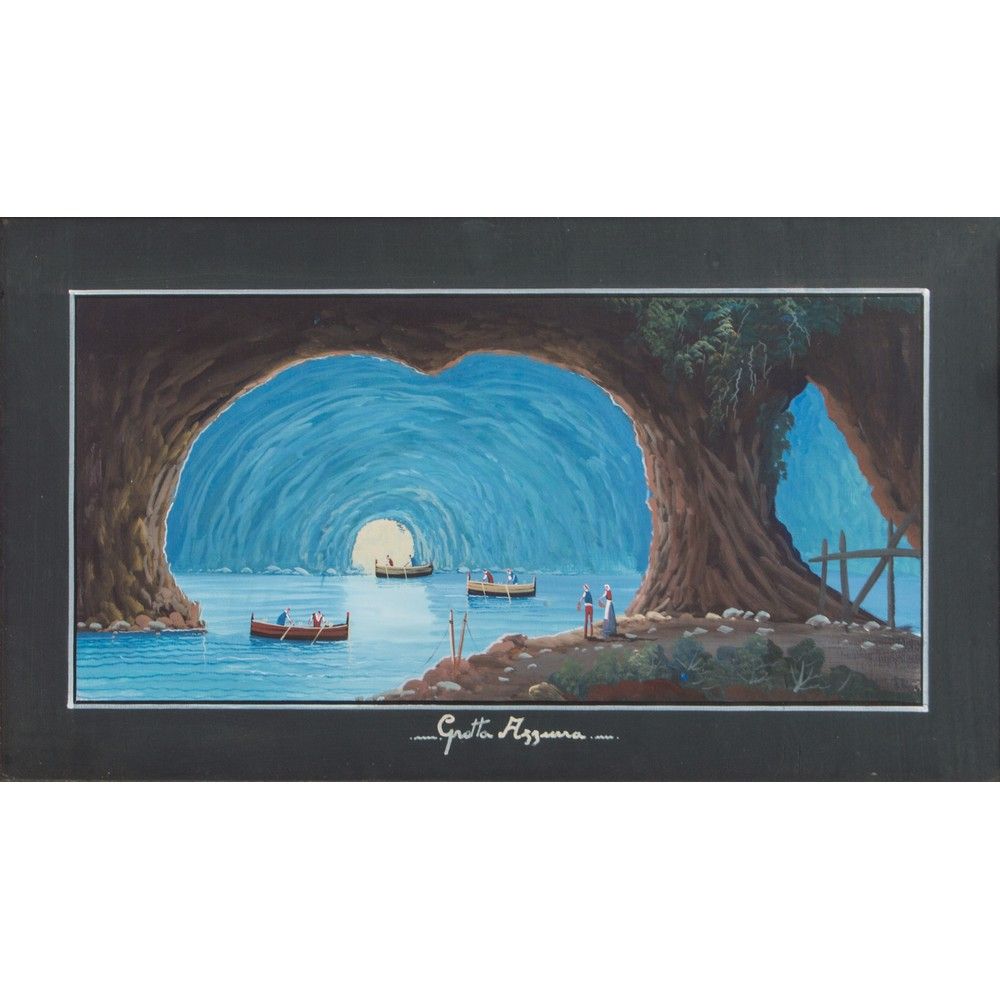 SCUOLA ITALIANA DEL XX SECOLO, Grotta azzurra, Gouache ITALIAN SCHOOL OF THE TWE&hellip;