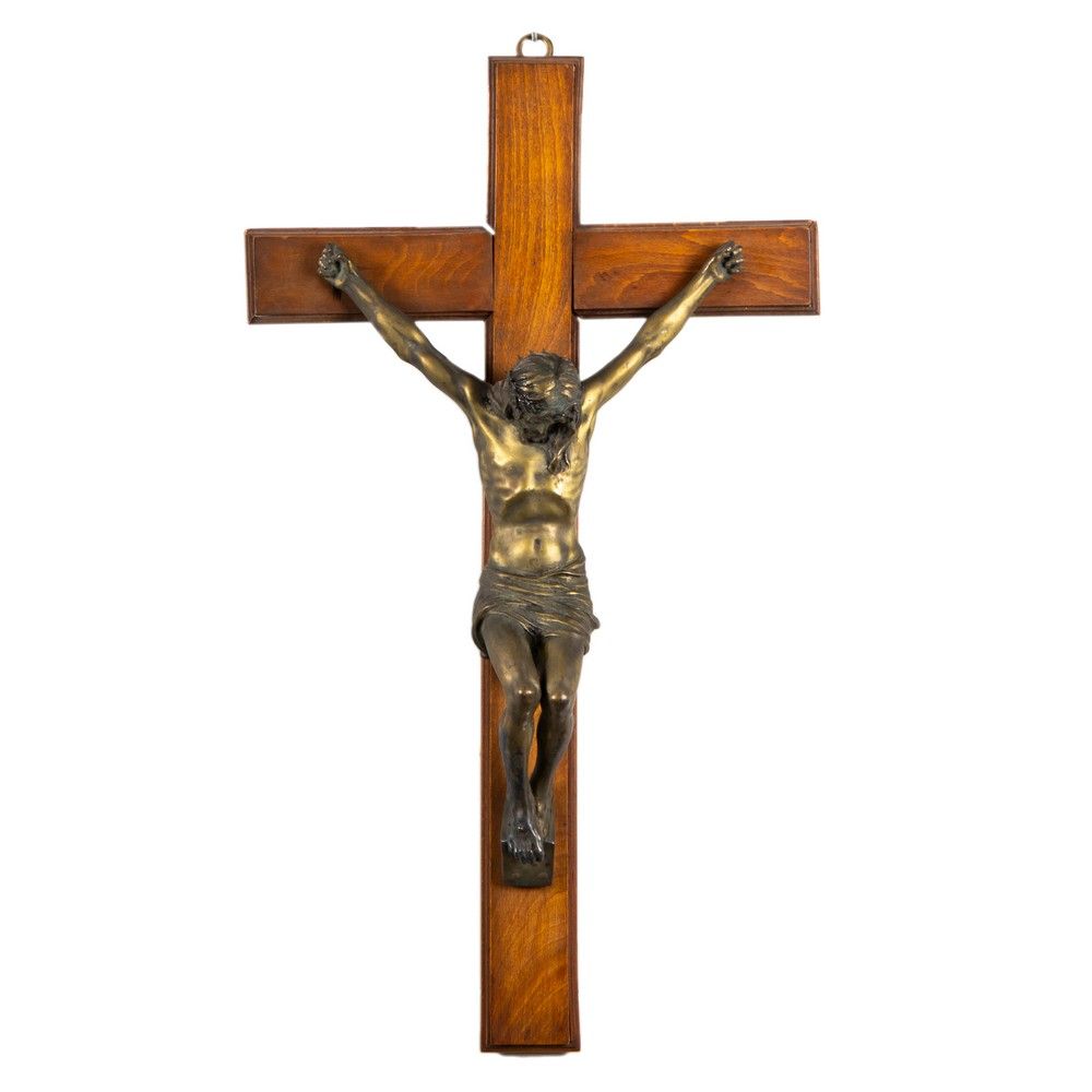 ANTONIO UGO, Crocifisso in bronzo ANTONIO UGO (Palermo 1870 - 1950) 

Kruzifix a&hellip;