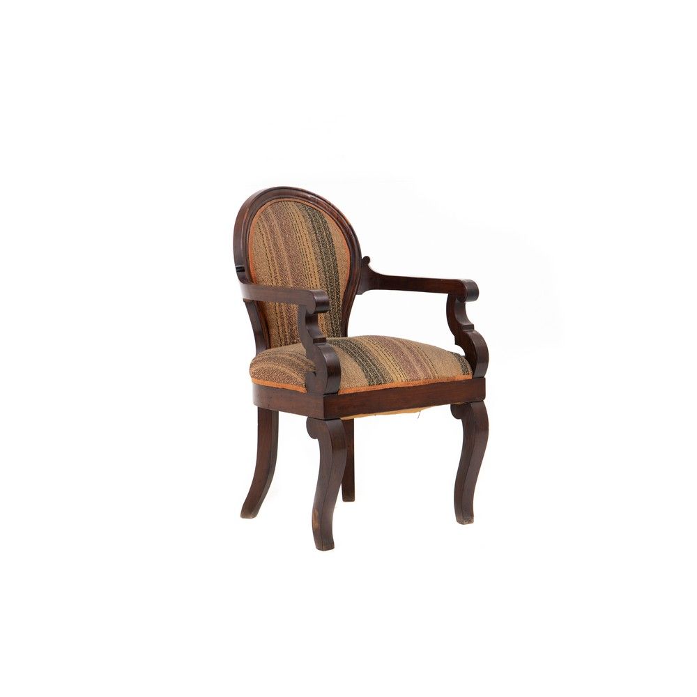 POLTRONA Luigi Filippo in legno di mogano 桃花心木的路易-菲利普扶手椅。19世纪的西西里岛。



cm 54,5 x&hellip;