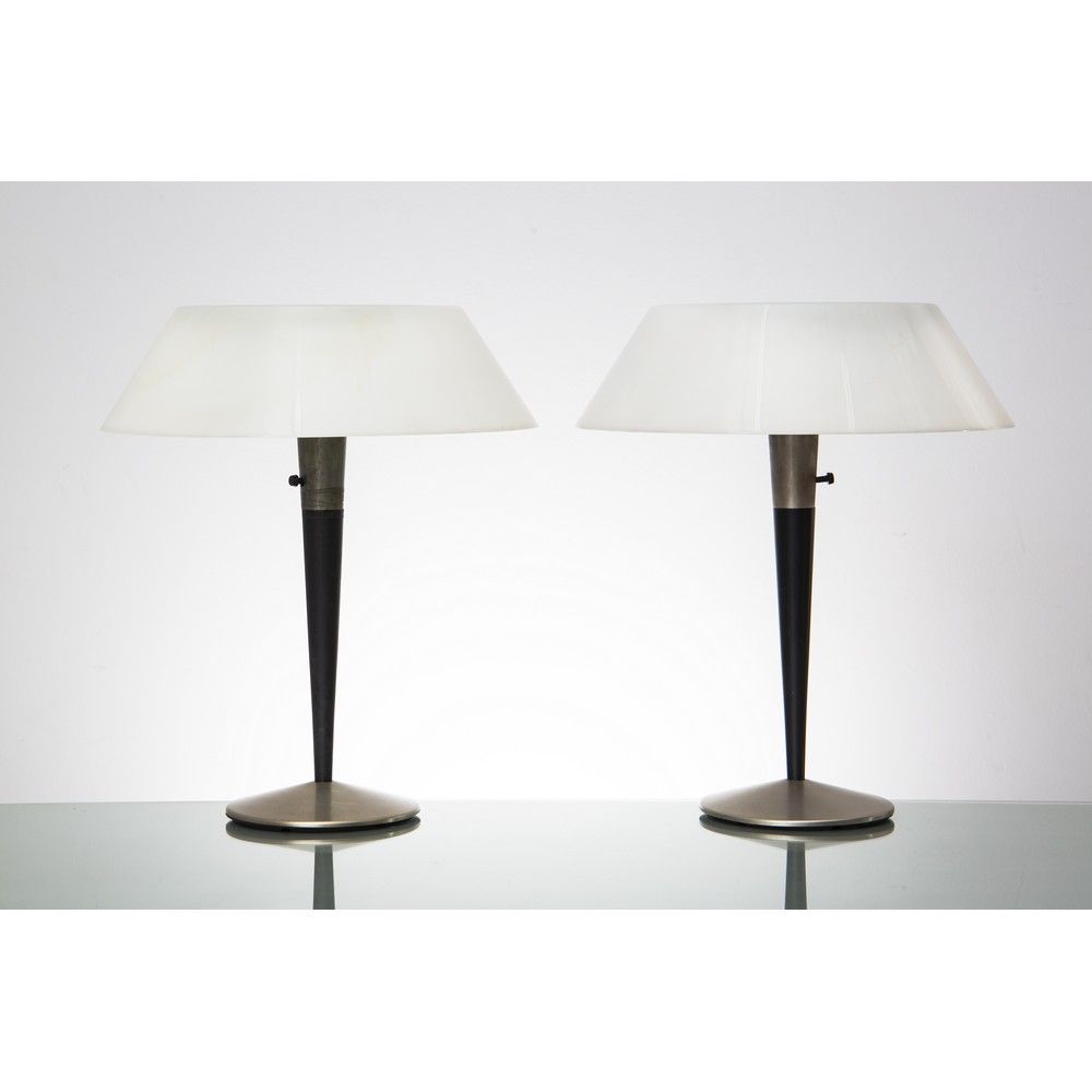 GAETANO SCIOLARI, Coppia di lampade da tavolo modello “A/1” GAETANO SCIOLARI 


&hellip;