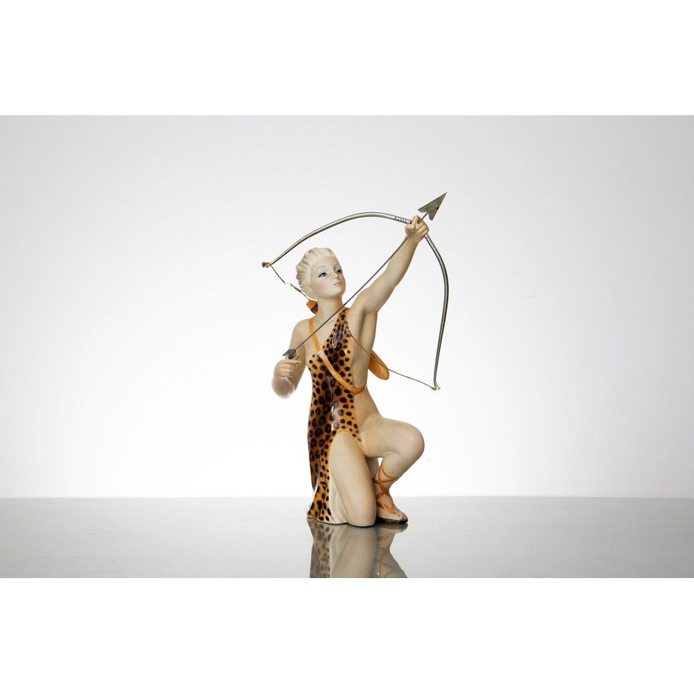 GIOVANNI RONZAN, Scultura in ceramica 乔万尼-隆赞



生产 意大利 约1960年

描绘 "女猎人戴安娜 "的多色釉陶&hellip;