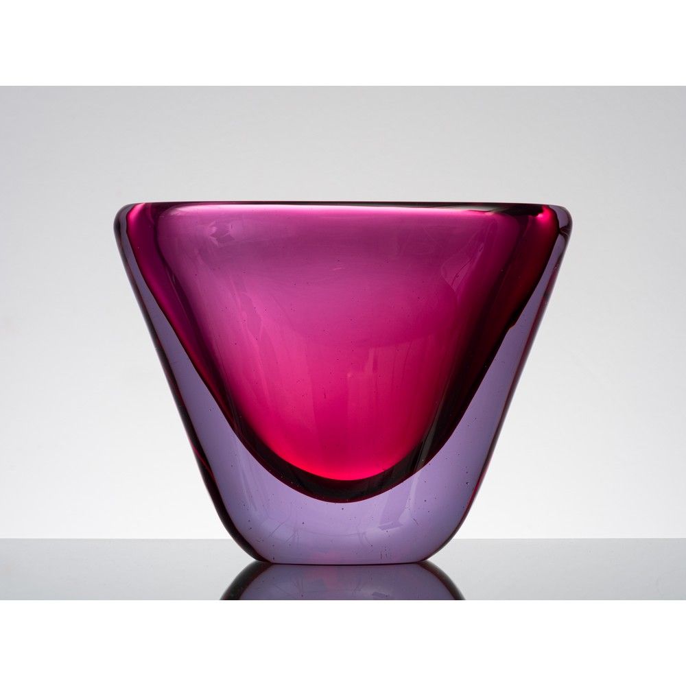 FLAVIO POLI, Vaso in vetro sommerso 弗拉维奥-波利

生产Seguso Vetri d'Arte, Murano, 意大利 &hellip;