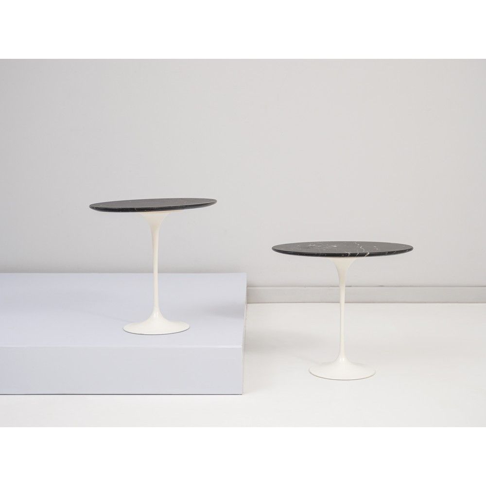 EERO SAARINEN, Due piccoli tavoli mod “Tulip” EERO SAARINEN 

Produktion Knoll I&hellip;