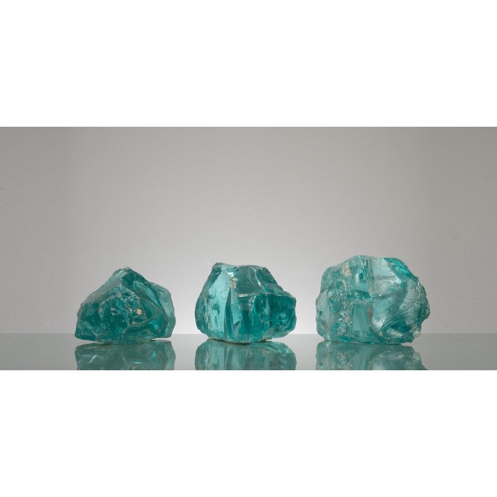 FONTANA ARTE, Tre grandi pezzi di cristallo scalpellato FONTANA KUNST 

Produkti&hellip;