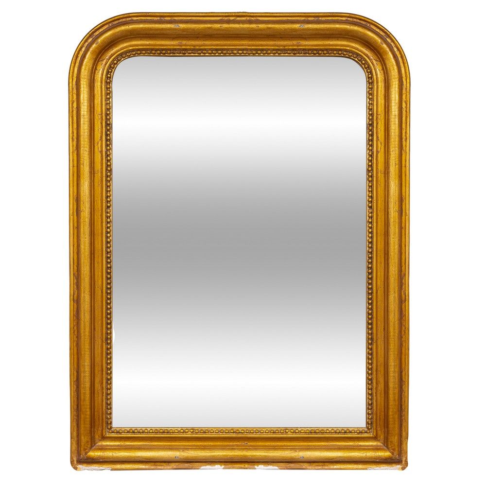 SPECCHIERA in legno dorato 镀金的木制镜子。

法国19世纪。

73 x 55厘米。