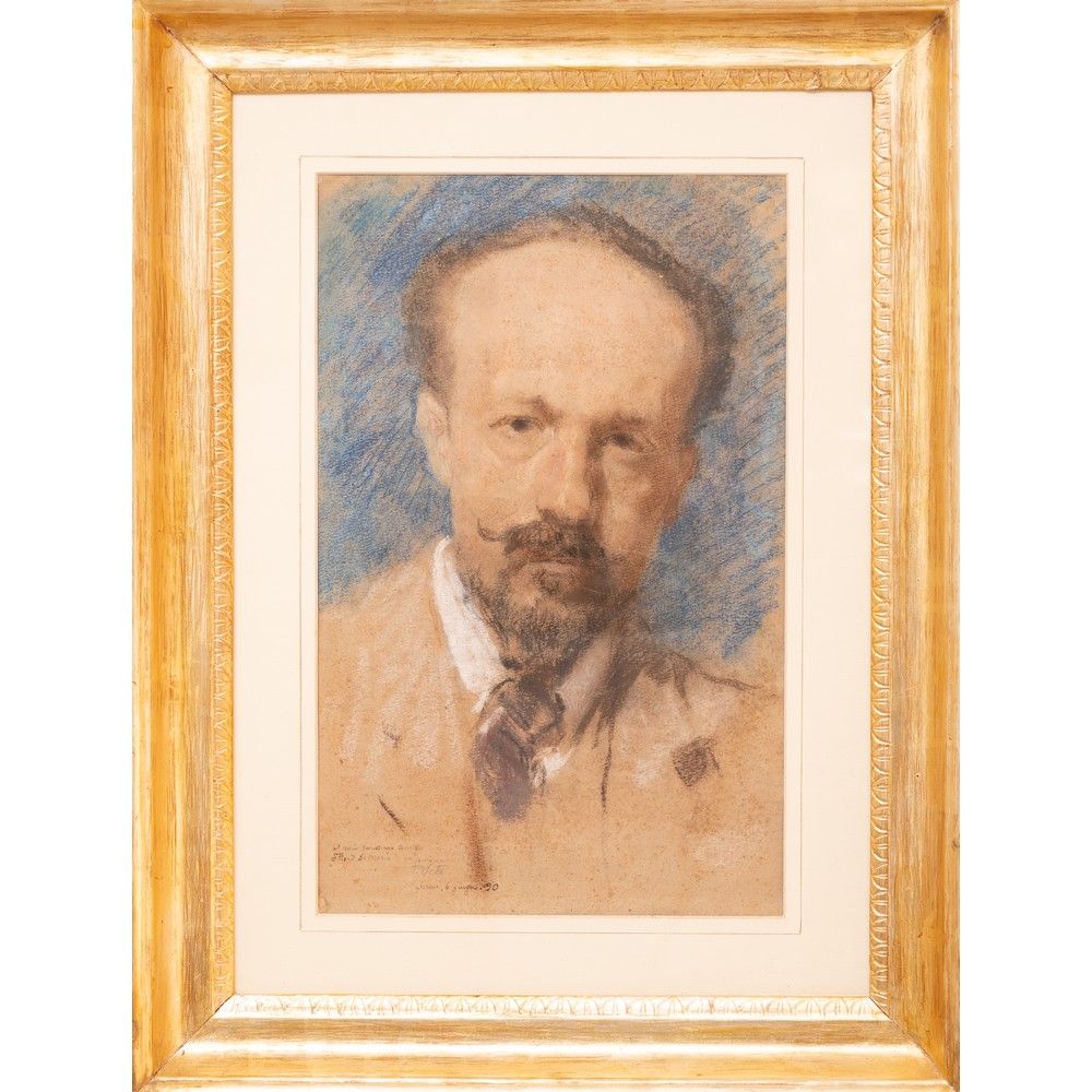 PAOLO VETRI, Pastello su carta PAOLO VETRI (Enna 1855 - 1937 Napoli) 

Ritratto &hellip;