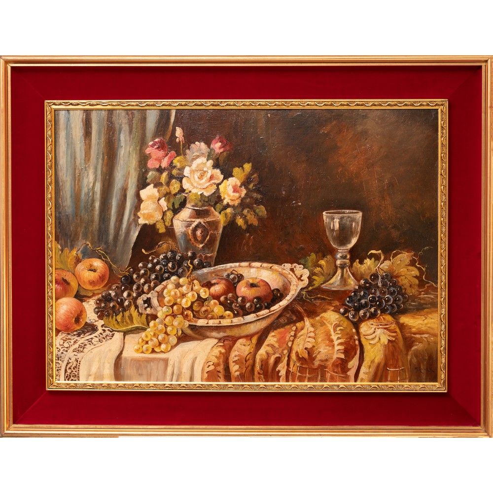 M. CAPRA, Olio su tavoletta M. CAPRA (20th century) 

Still life 

Oil on panel &hellip;