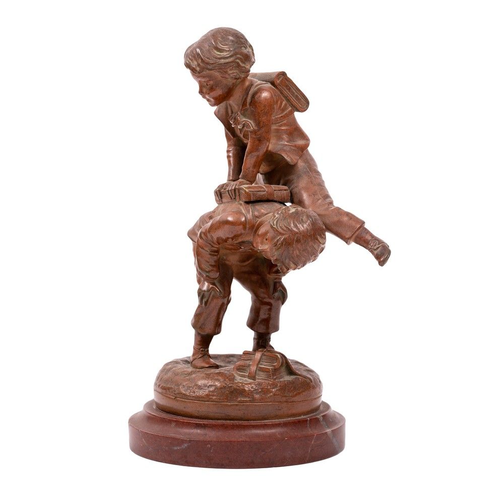 JEAN FERVILLE, Scultura in bronzo JEAN FERVILLE (20世纪)

儿童游戏

青铜雕塑，失蜡铸造

底部有签名。
&hellip;