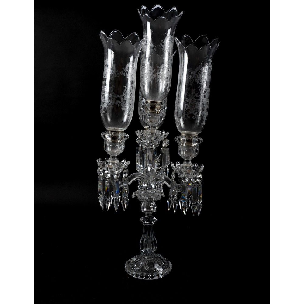 CRISTALLO BACCARAT, Candelabro BACCARAT CRYSTAL 

Five-flame crystal candelabra.&hellip;